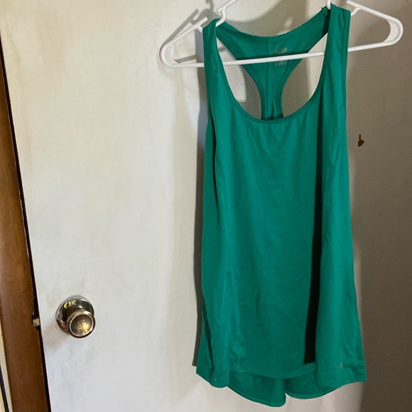 Champlain Duodry NWOT green polyester tank top with t-back - Picture 1 of 6